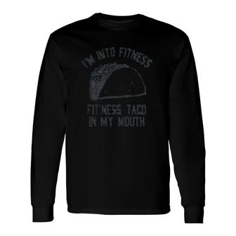 Fitness Taco Gym Long Sleeve T-Shirt | Mazezy