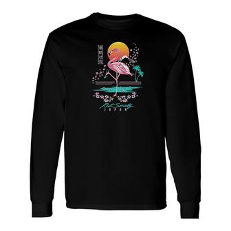 Flamingo Graphic Long Sleeve T-Shirt | Mazezy