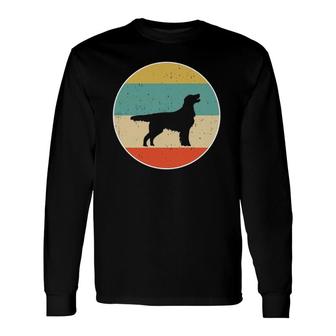 Flat Coated Retriever Dog Pullover Long Sleeve T-Shirt | Mazezy