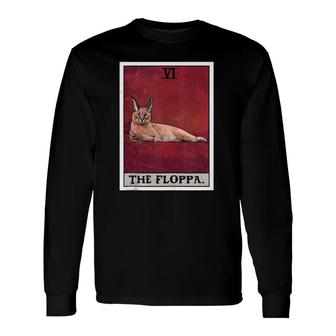 The Floppa Caracal Cat Tarot Card Meme Long Sleeve T-Shirt T-Shirt | Mazezy