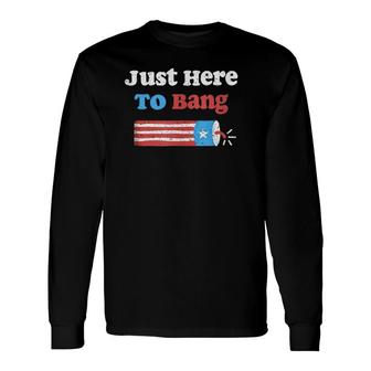 Fourth Of July 4Th Of July I'm Just Here To Bang Long Sleeve T-Shirt T-Shirt | Mazezy