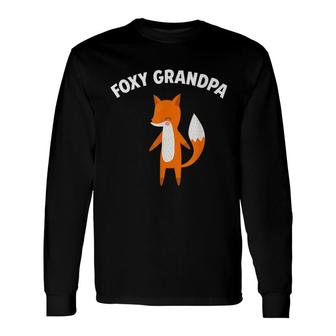 Foxy Grandpa Lovely Fox Long Sleeve T-Shirt T-Shirt | Mazezy