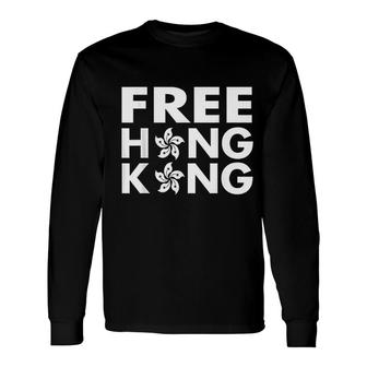 Free Hong Kong Simple Long Sleeve T-Shirt T-Shirt | Mazezy