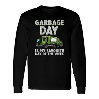Garbage Truck For Boys Waste Garbage Day Long Sleeve T-Shirt - Seseable