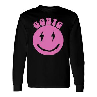 Gbig Big Little Sorority Reveal Smily Face Cute Gg Big Long Sleeve T-Shirt T-Shirt | Mazezy