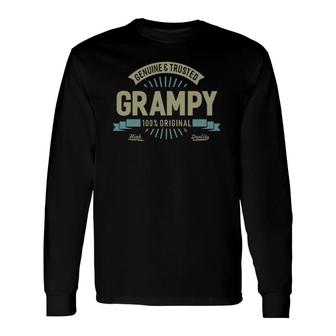 Genuine Grampy Top Great For Grandpa Fathers Day Long Sleeve T-Shirt T-Shirt | Mazezy