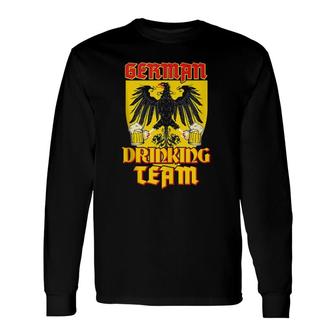 German Drinking Team Germany Flag Oktoberfest Long Sleeve T-Shirt T-Shirt | Mazezy