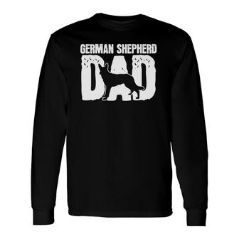 German Shepherd Dad Dog Lover Father's Day Long Sleeve T-Shirt T-Shirt | Mazezy
