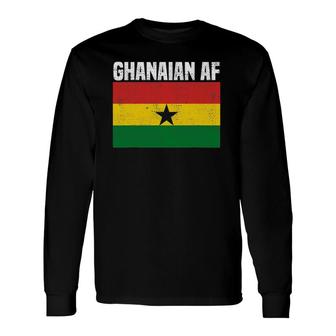 Ghana Jollof Rice Vintage For Ghanaians African Long Sleeve T-Shirt T-Shirt | Mazezy
