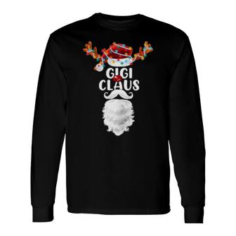 Gigi Claus Christmas Pajamas Santa Matching Pjs Long Sleeve T-Shirt T-Shirt | Mazezy