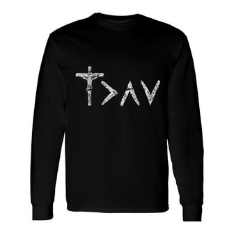 God Is Greater Than The Highs And Lows Art Long Sleeve T-Shirt - Thegiftio UK