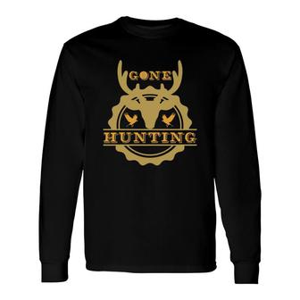 Gone Hunting Deer Hunting Hunter Long Sleeve T-Shirt - Thegiftio