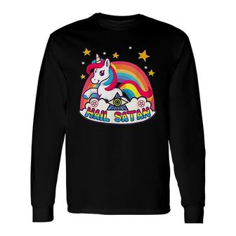 Goth Kawaii Rainbow Long Sleeve T-Shirt T-Shirt | Mazezy