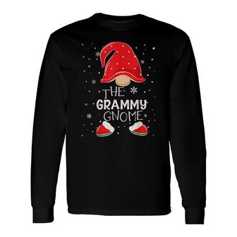 Grammy Gnome Buffalo Plaid Matching Pajamas Christmas Long Sleeve T-Shirt T-Shirt | Mazezy