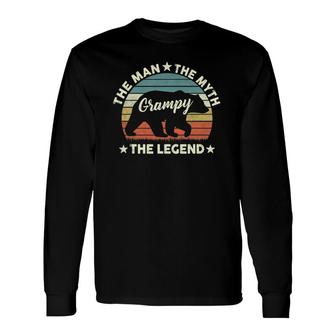 Grampy Bear For Father's Day The Man Myth Legend Long Sleeve T-Shirt T-Shirt | Mazezy