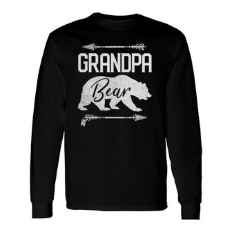 Grandpa Bear Father's Day Papa Dad Best Top Long Sleeve T-Shirt T-Shirt | Mazezy