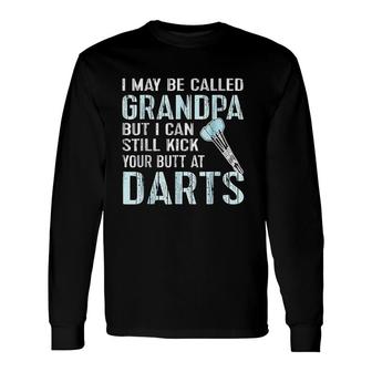 Grandpa Darts Team League Long Sleeve T-Shirt T-Shirt | Mazezy