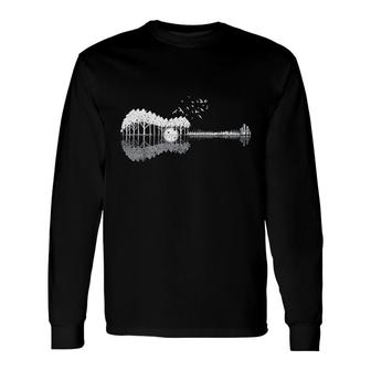 Guitar Lake Shadow Love Guitar Musician Long Sleeve T-Shirt T-Shirt | Mazezy