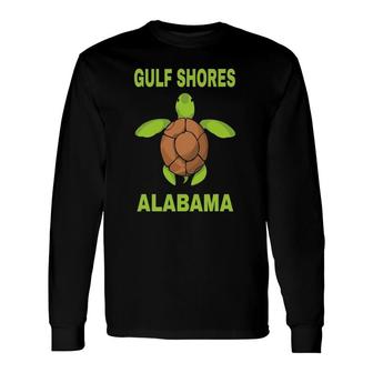 Gulf Shores Vacation Alabama Sea Turtle Long Sleeve T-Shirt T-Shirt | Mazezy