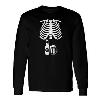 Halloween Skeleton Maternity Long Sleeve T-Shirt - Thegiftio UK