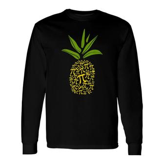 Happy Pie Day Cute Pi Pineapple 314 Stem Math Teacher Long Sleeve T-Shirt - Thegiftio UK