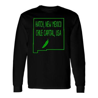 Hatch New Mexico Chile Captital Usa Green Chile Long Sleeve T-Shirt T-Shirt | Mazezy