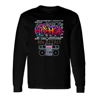 Hip Hop 80s Party Outfit Idea Long Sleeve T-Shirt T-Shirt | Mazezy