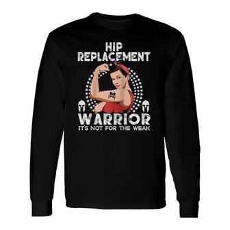 Hip Replacement Surgery Warrior Awareness Raglan Baseball Tee Long Sleeve T-Shirt T-Shirt | Mazezy