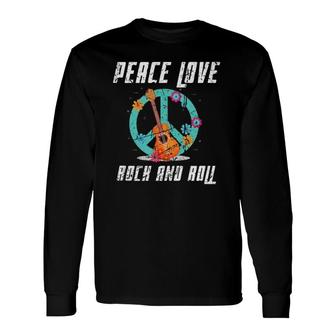 Hippie Peace Symbol Love Rock And Roll Peace Sign Music Tank Top Long Sleeve T-Shirt T-Shirt | Mazezy