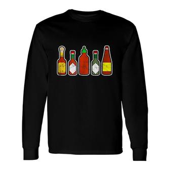 Hot Sauce Foodie Long Sleeve T-Shirt | Mazezy