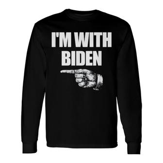 I’M With Biden Halloween Matching Biden Costume 2021 Long Sleeve T-Shirt T-Shirt | Mazezy