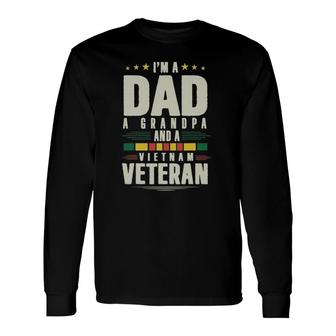 I'm A Dad A Grandpa And A Vietnam Veteran Long Sleeve T-Shirt T-Shirt | Mazezy