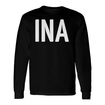 Ina Argentina Three Part Argentinian Flag Long Sleeve T-Shirt | Mazezy