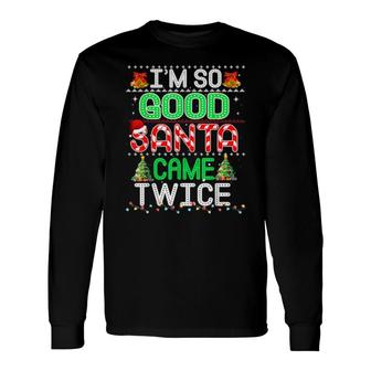 Inappropriate Christmas Pajama Xmas Party Long Sleeve T-Shirt | Mazezy
