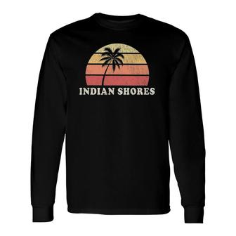 Indian Shores Fl Vintage 70S Retro Throwback Design Unisex Long Sleeve
