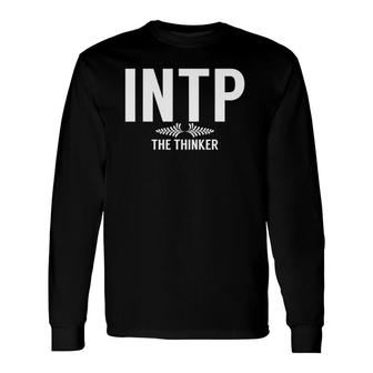 Intp Introvert Personality Type The Thinker Long Sleeve T-Shirt | Mazezy