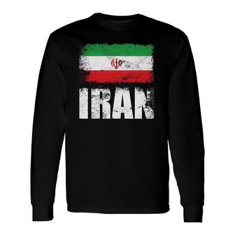 Iran Flag Iranian Flag Long Sleeve T-Shirt | Mazezy