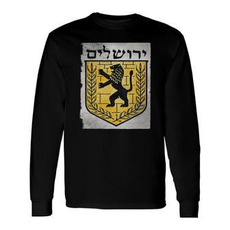 Israel Jerusalem Hebrew Zion Holy And Apparel Long Sleeve T-Shirt T-Shirt | Mazezy