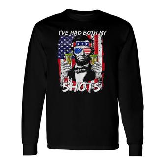It's Cool I've Had Both My Shots Us Flag Tequila Long Sleeve T-Shirt T-Shirt | Mazezy