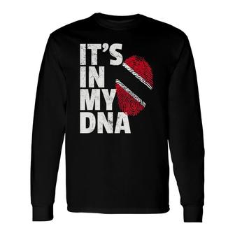 It's In My Dna Trinidad And Tobago Flag Pride National Roots Long Sleeve T-Shirt T-Shirt | Mazezy