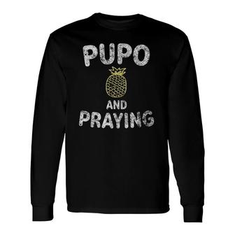 Ivf Pineapple For Embryo Transfer Pupo And Praying Long Sleeve T-Shirt T-Shirt | Mazezy