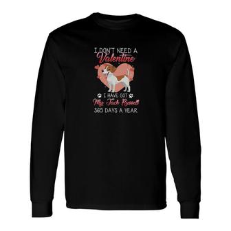 Jack Russell Is My Valentine Long Sleeve T-Shirt | Mazezy