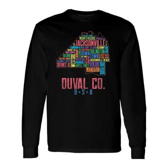 Jacksonville And Duval County Long Sleeve T-Shirt T-Shirt | Mazezy