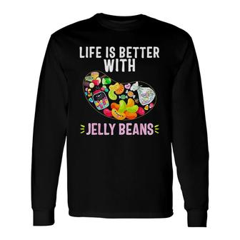 Jelly Bean Soft Candy Fruity Juicy Long Sleeve T-Shirt | Mazezy