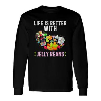 Jelly Bean Soft Candy Fruity Long Sleeve T-Shirt | Mazezy