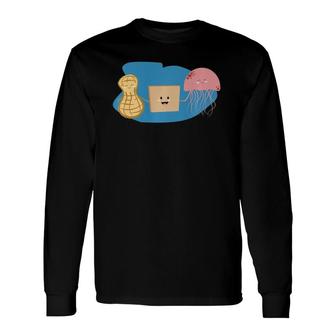 Jellyfish Peanut Butter And Jelly Long Sleeve T-Shirt T-Shirt | Mazezy
