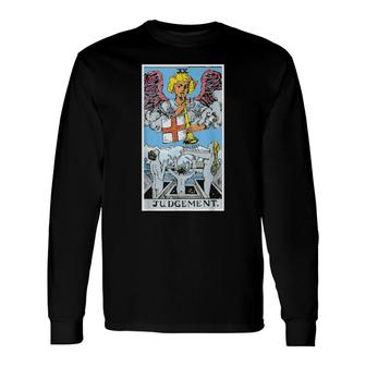 Judgement Tarot Card Occult Beliefs Divination Magic Long Sleeve T-Shirt | Mazezy