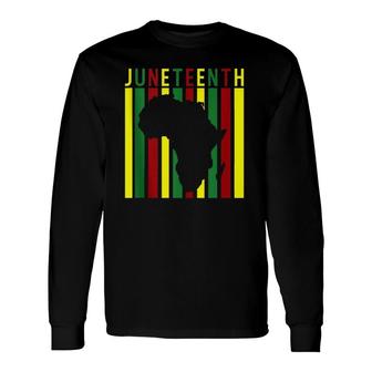 Juneteenth Africa Black Independence Day 1865 Long Sleeve T-Shirt T-Shirt | Mazezy