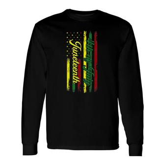 Juneteenth Not 4Th July Black Independence Day Long Sleeve T-Shirt T-Shirt | Mazezy UK