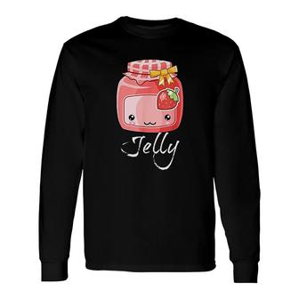 Kawaii Peanut Butter Strawberry Jam Long Sleeve T-Shirt T-Shirt | Mazezy